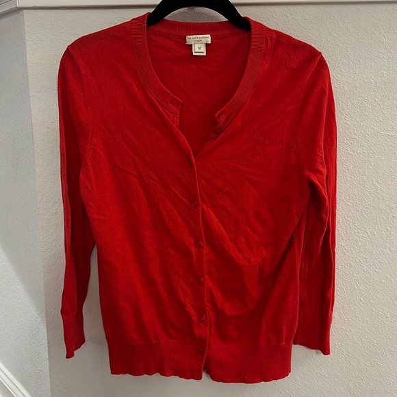 J. Crew Sweaters J Crew Clare Cardigan Size Medium Red Smoke Free Home Worn Once No Stains
